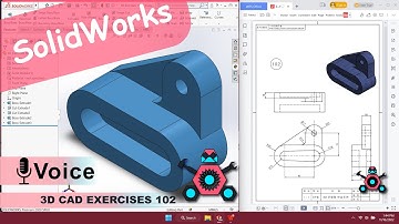 SolidWorks | 3D CAD EXERCISES 102 | StudyCadCam | Solution Tutorial |