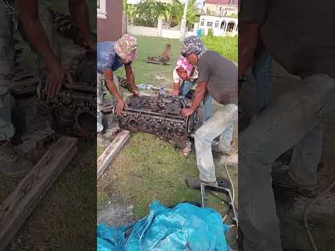 Overhauling a l10 cummins with the magicians. #trending #famous