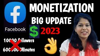 Facebook Monetization big update 2023 tamil / Facebook page monetization eligibility in tamil
