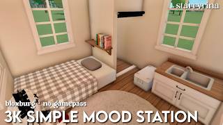 3k simple mood station [ no gamepass ] | Bloxburg Roblox