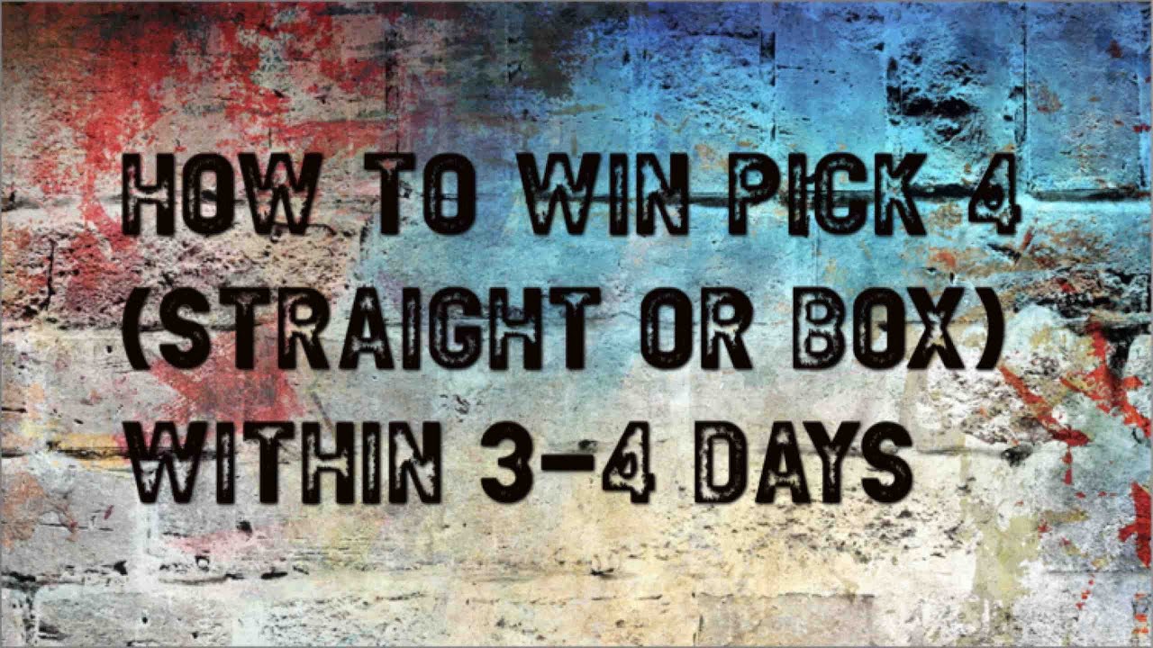 How To Win Pick 4 Box Or Straight Within 3 4 Days YouTube how-to-win-pick-4-box-or-straight-within-3-4-days-youtube