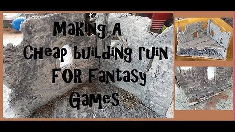 Making a small ruined building for wargaming