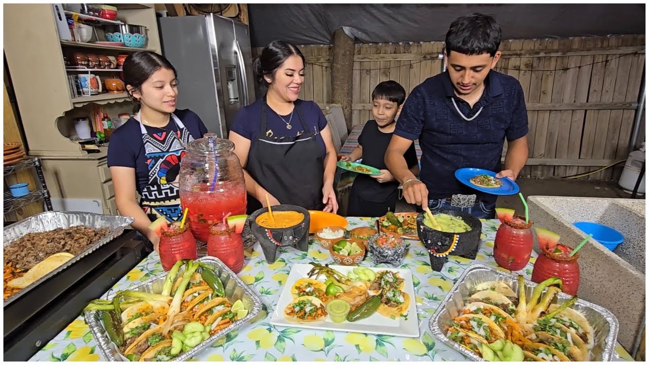 COMO HACER TACOS DE LENGUA Y DE POLLO MARINADO!! HOW TO MAKE BEEF TONGUE AND MARINATED CHICKEN TACOS