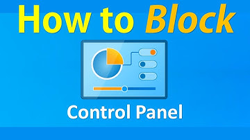 🚫🚫🚫How to Block Control Panel Setting in your Computer