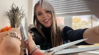 ASMR fast chaotic haircut and styling ✂️ Soft-spoken & unorganized screenshot 4