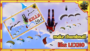 How to make a professional Gaming Thumbnail from your Android | best gaming thumbnail - Lexho