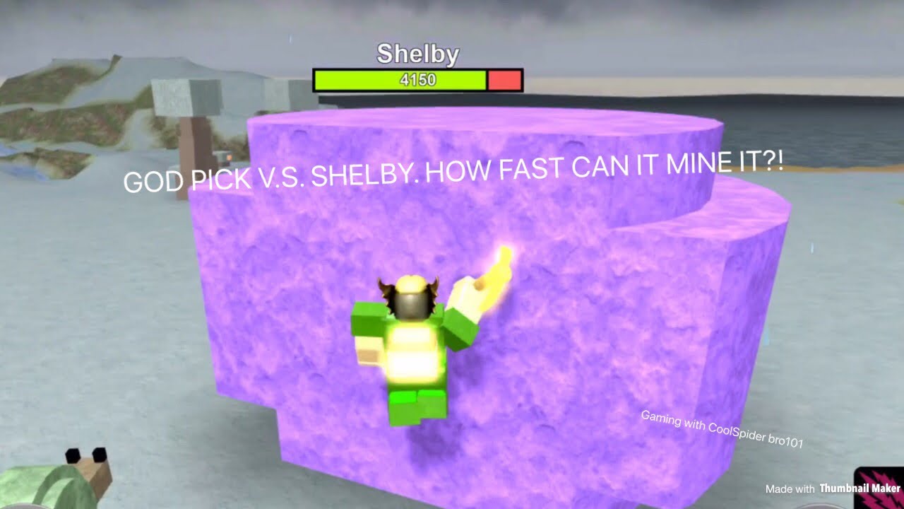 Roblox Booga Booga Unlocking Op God Pick How Fast Can It Mine Shelby Wealthy God Youtube - watch how to level up rebirth fast roblox booga booga