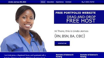 Build A Personal Portfolio Website - Drag-and-Drop Free Hosting
