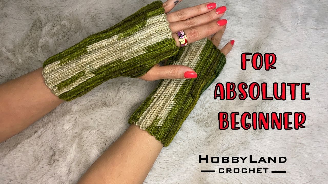 HOW TO CROCHET _ Fingerless Gloves Crochet Tutorial