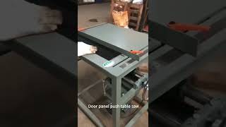 Door panel push table saw #machine #cnc