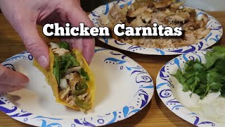 Crockpot Chicken Carnitas