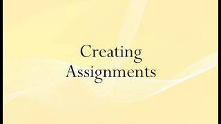 Desire2Learn: Instructors - Creating Assignments Profile