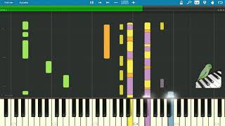 Eres mía - Romeo Santos // Piano // Notas Musicales // Synthesia screenshot 4