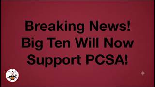 Breaking News!  Big Ten Will Now Support PCSA!