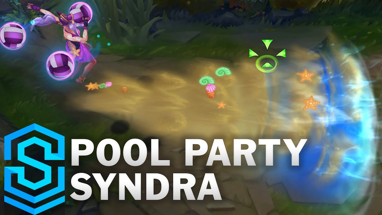 Pool Party Syndra Skin Spotlight League Of Legends Youtube