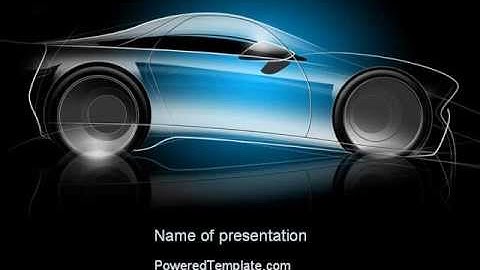 Concept Car Modeling PowerPoint Template by PoweredTemplate.com