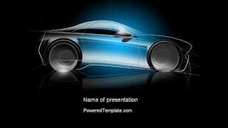 Concept Car Modeling PowerPoint Template by PoweredTemplate.com