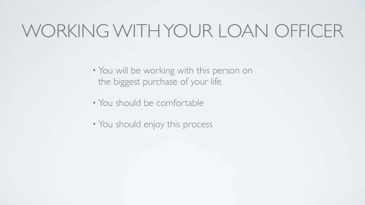 Home Buying Process--Mortgage Personnel