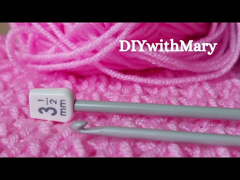 Extremely EASY Tunisian Crochet!👌Perfect Stitch for BABY BLANKET,CARDIGAN&SCARF #crochet #yarnlove