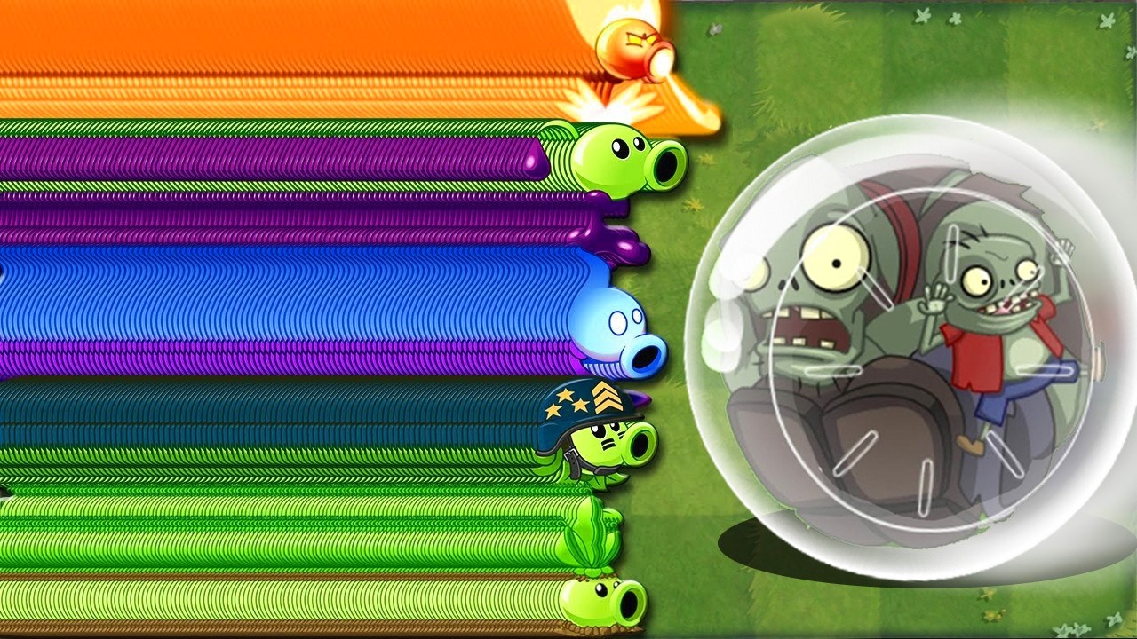 All  Plants 5 Power Up vs Hamster Ball Gargantuar Zombie - Who Will Win? - Pvz 2 Challenge