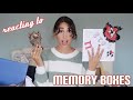 reacting to my memory boxes (hilarious)