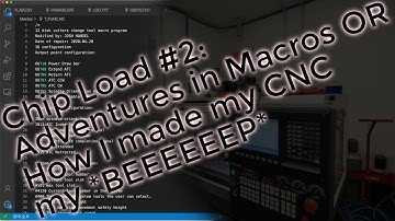 Chip load #2: #CNC learning #Fanuc #Macro B or how I made my CNC my BEEEEEEEEP (it was NOT easy)