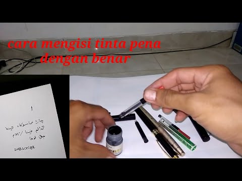 Video: Cara Mengisi Ulang Pena Tinta