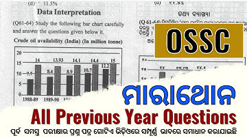OSSC All Previous Year Data Interpretation Questions || last 7 Exam Question Papers || Marathon