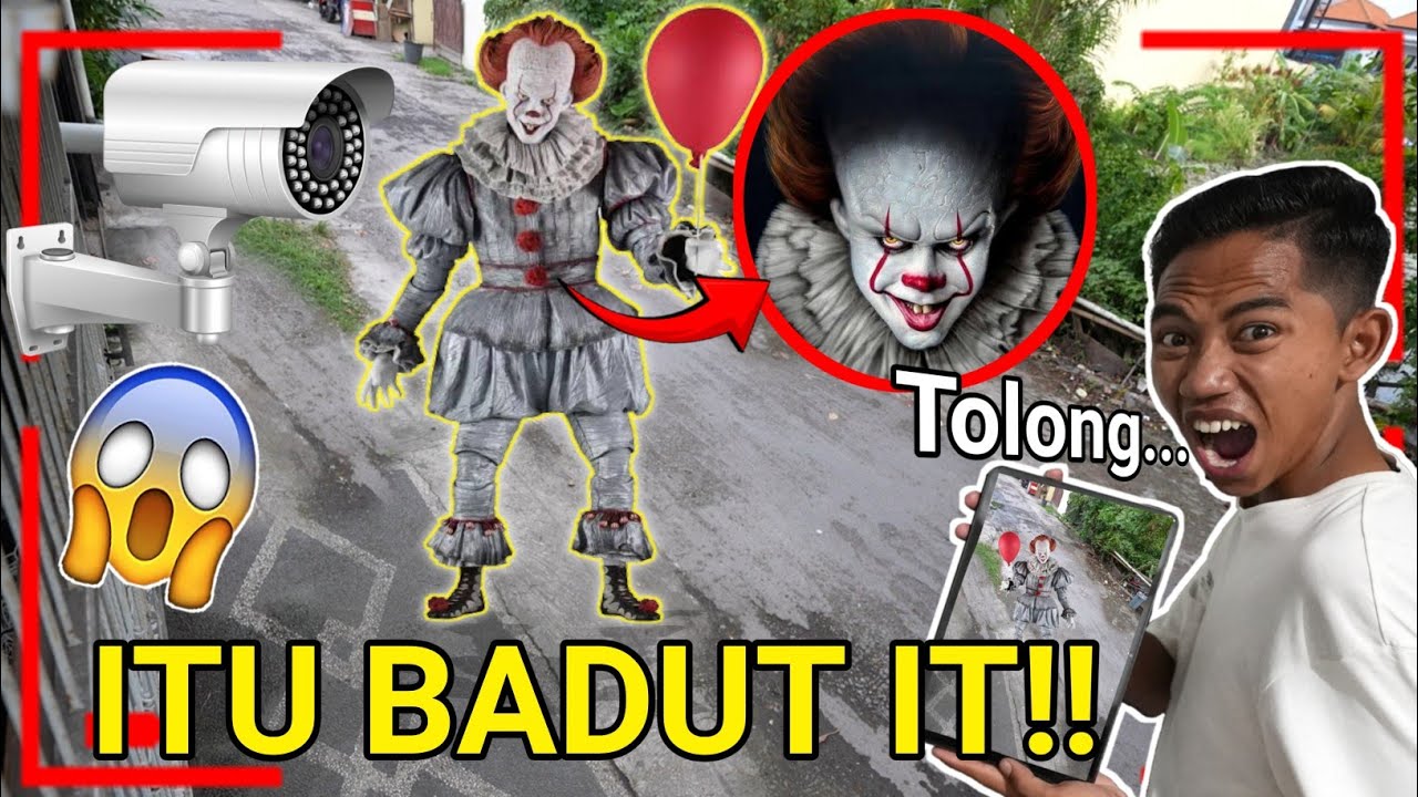 ASTAGA!! CCTV MEREKAM BADUT IT PENNYWISE DATANG KERUMAH KITA TENGAH MALAM??😱 ASLI! | Mikael TubeHD