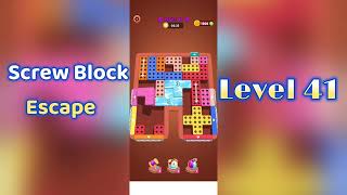 Screw Block Escape Level 41 Walkthrough | Solve It Fast! 🧩