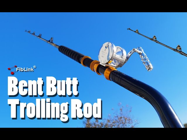 Fiblink Bent Butt Saltwater Offshore Trolling Rod 