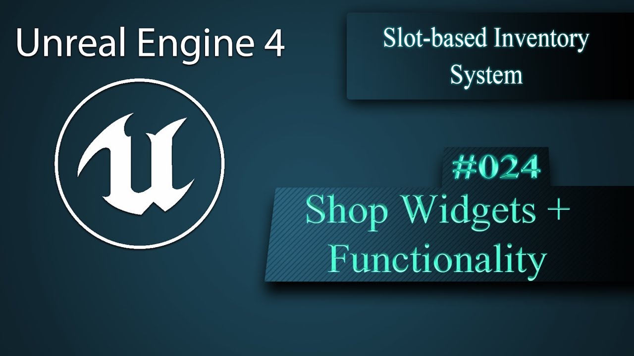 [Eng] Slot-based Inventory System: Shop Widgets and Functionality #024 ...