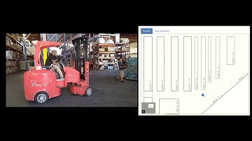 Location tracking of a forklift at Modani Furniture warehouse