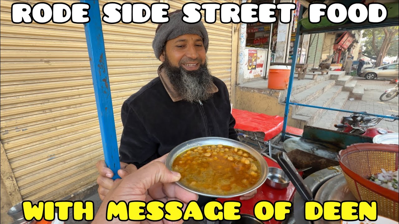 Hafiz Sahab is selling cheap breakfast in the morning and also spreading the message of Deen