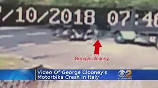 Watch: George Clooney's Motorbike Crashes In Italy