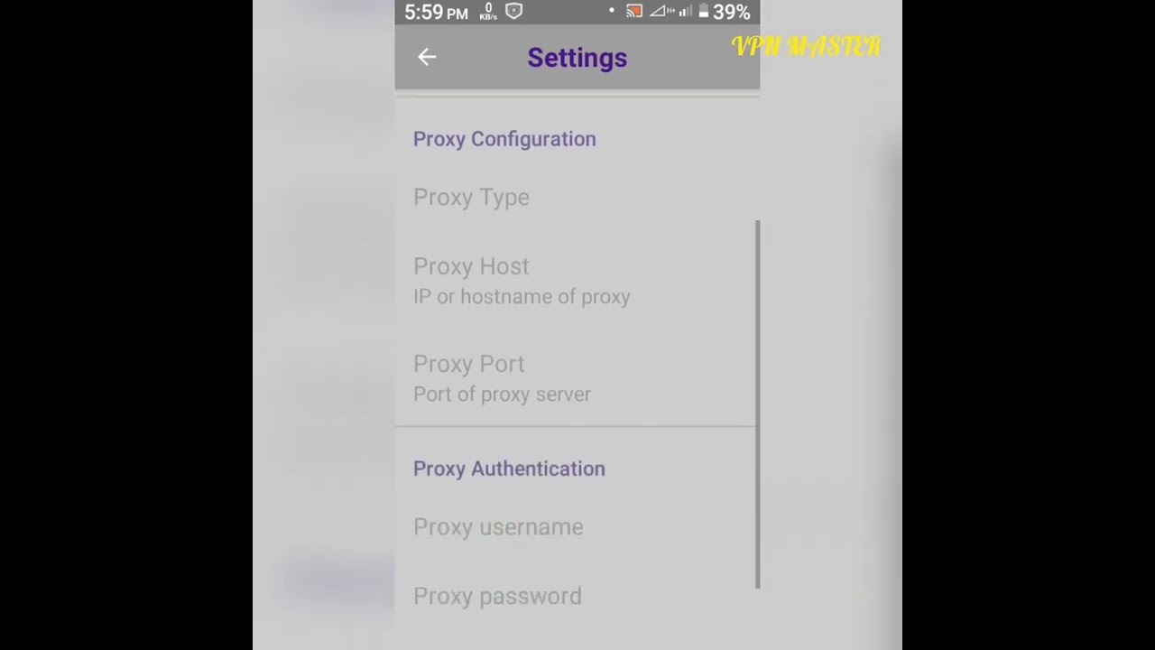 droid VPN econet Settings