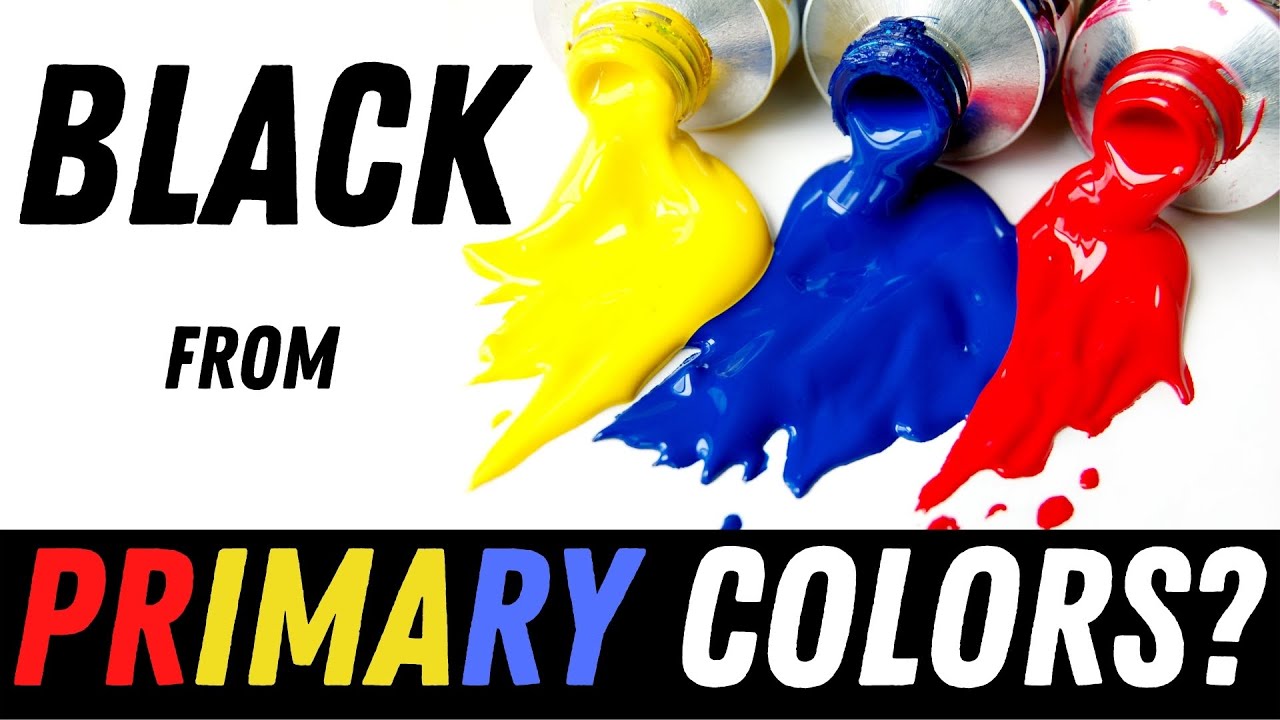 Make Your Own Black With Red, Yellow, And Blue!  Acrylic Pour Paint Mixing Secrets.