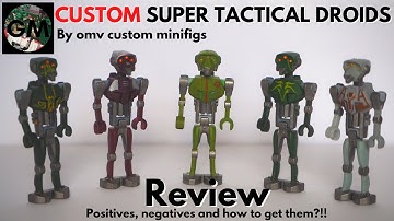 Custom LEGO Star Wars Super Tactical Droid By OMV Customs - Review