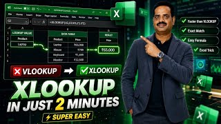 XLOOKUP Function in Excel | Learn in Just 2 Minutes ⚡| Sanjay Tech Hub
