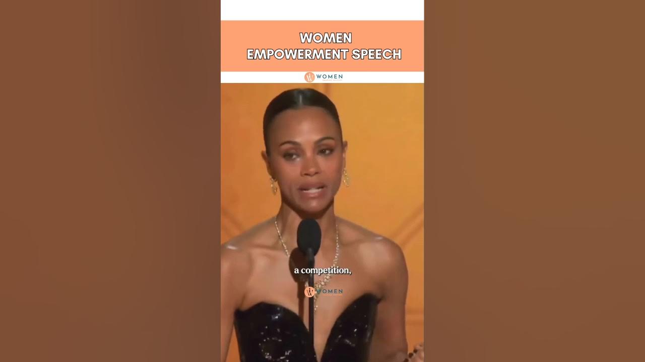 Zoe Saldana's Emotional Golden Globe Speech You Can't Miss! #zoesaldana