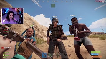 Fuslie jamming to guitar tune OTV Rust server! Pure Talent!