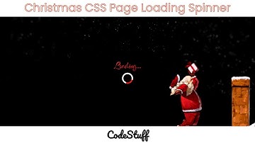 Christmas CSS Page Loading Spinner using HTML & CSS | CSS Loading Animation