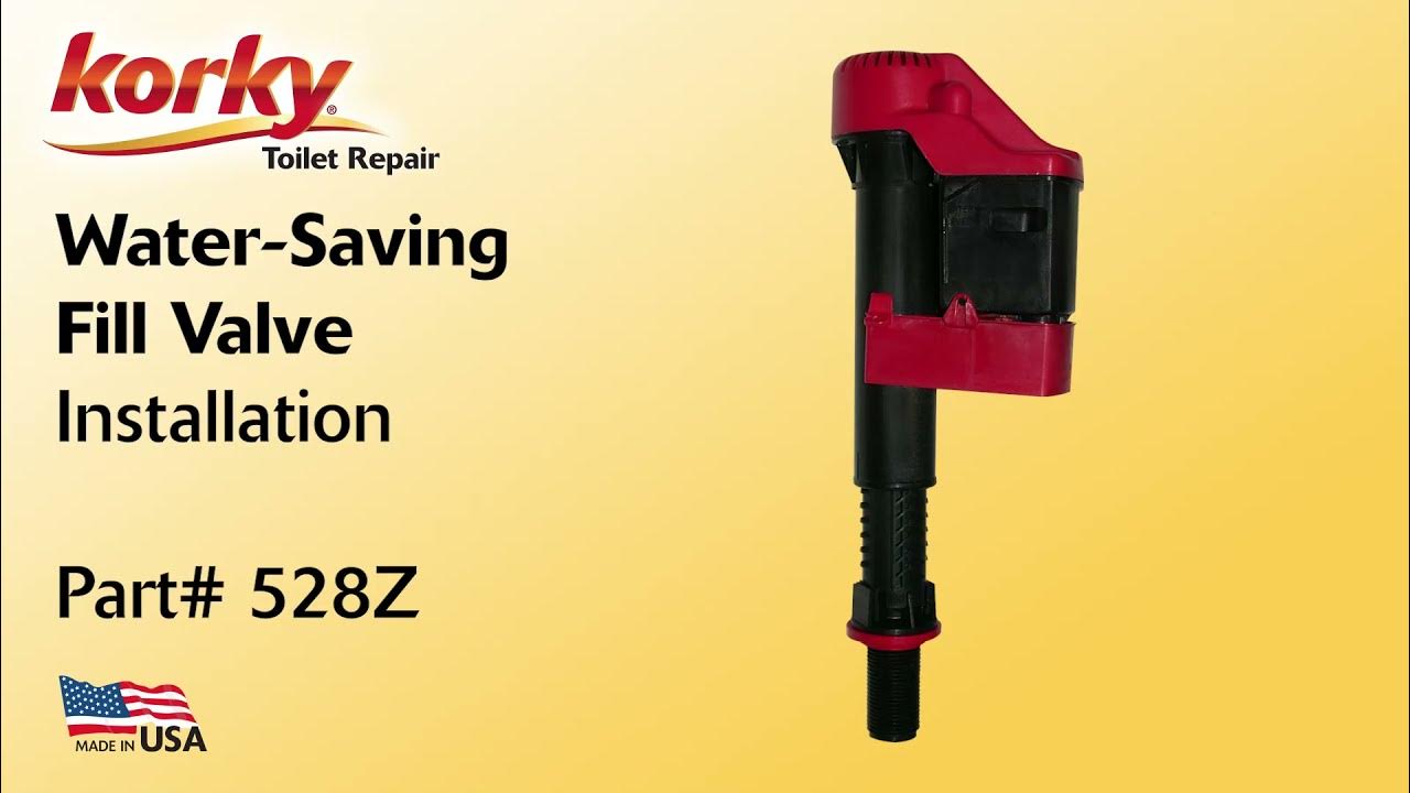 How to install a Korky WaterWISE Toilet Fill Valve Updated YouTube