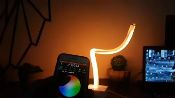 How to make DIY RGB desk lamp using arduino esp8266 ws2812b pixel led wled tutorial