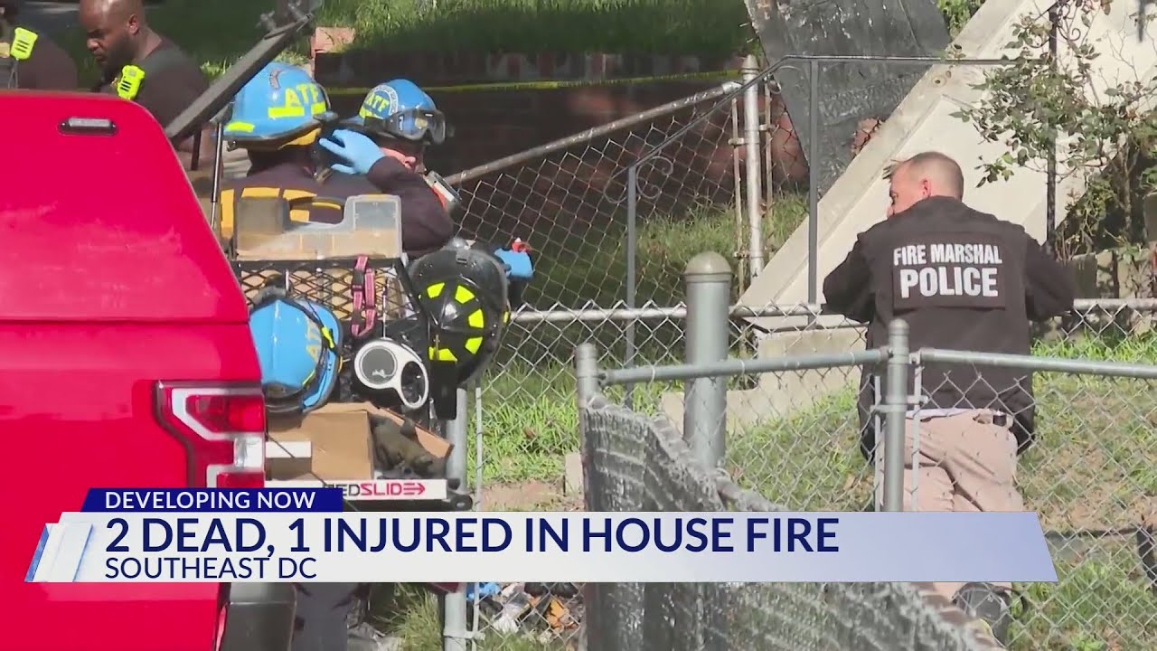 2 dead, 1 injured in DC house fire - YouTube