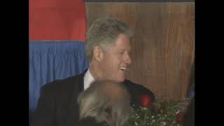 President Clinton at Democratic Luncheon in Michigan (1996)