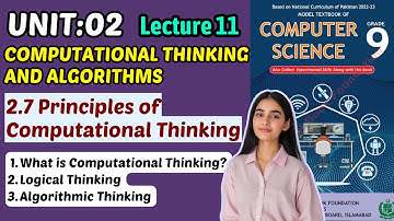 Principles of Computational Thinking | Unit 2 Algorithms | Class 9 Computer Federal Board Book 2025