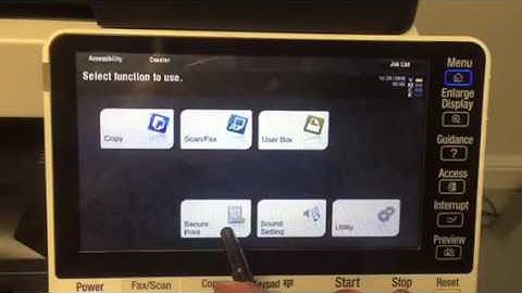 Konica Minolta Bizhub - Secure Print & User Box