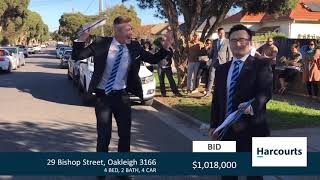 Auction Highlights - 29 Bishop Street Oakleigh 3166 - Steven Zhang 0450 365 000