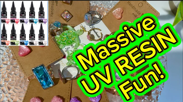 #85 UV RESIN GALORE! DEMO COLORED PEARLESCENT UV RESIN @LETSRESIN ! 
